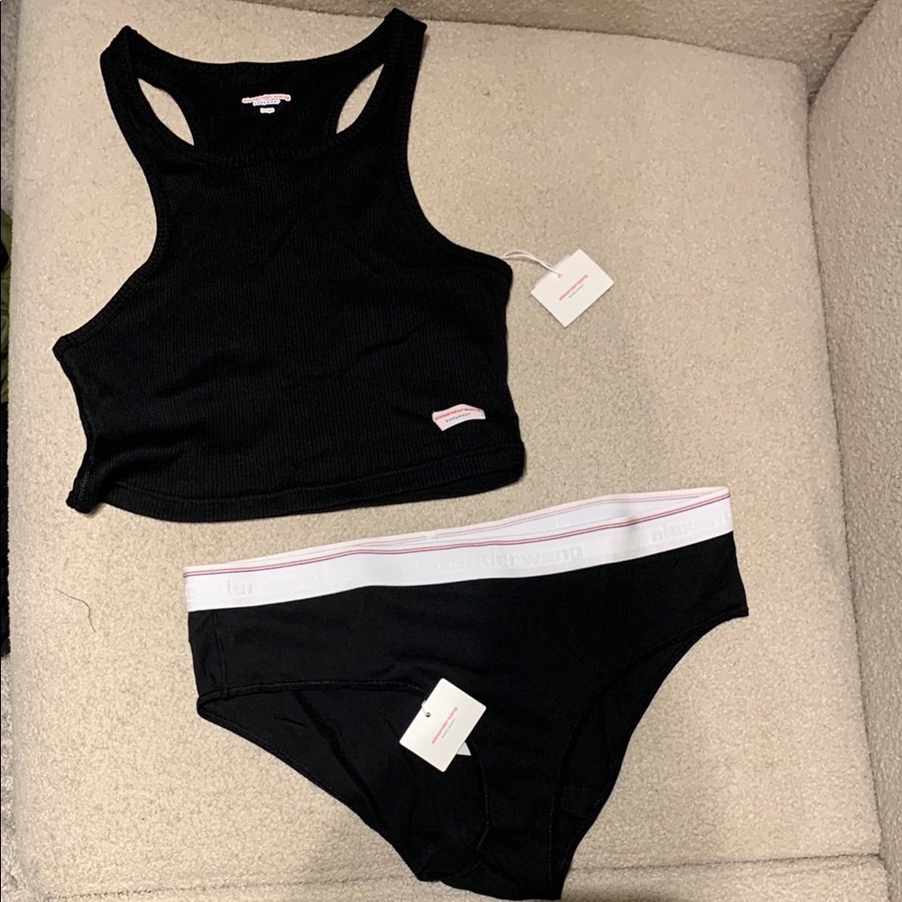 Black Tank Top and Brief Set